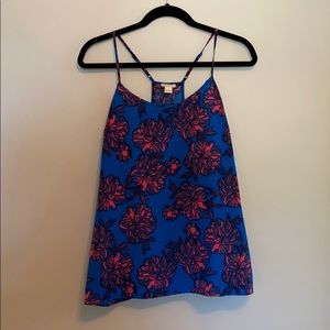 J. Crew Flowery Sleeveless Top